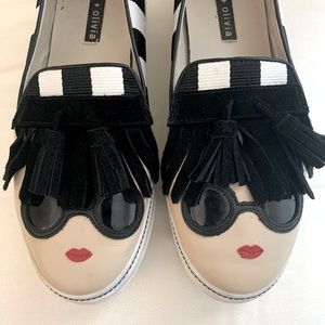 Alice + Olivia Slip On Shoes Sneakers Stace Face